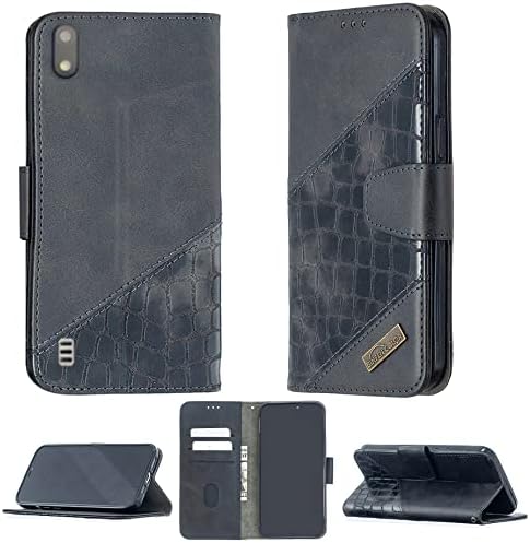 AROEPURT PCD P50 4G Case compatível com PCD P50 4G Caixa de telefone Flip Stand Capa Women Wallet BF04-Black