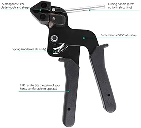 Ferramenta de gravata de cabo YWBL-WH, ferramenta de tensionamento e corte ajustável, pistola de amarração com alicates de corte