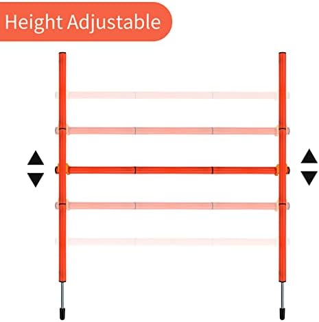 Equipamento de treinamento de salto para agilidade de cães, kit de obstáculos de treinamento de salto para cães ajustável,