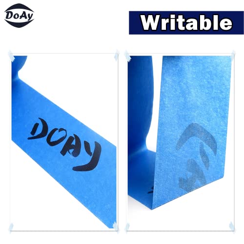 Doay Blue Painters Fita 2 4 - Fita de pintura e mascaramento - Remoção fácil e limpa - Uso multi superfície - ISO 9001 Qualidade