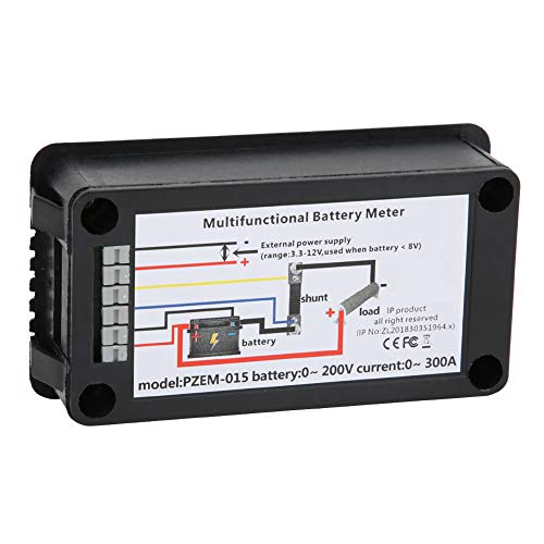 Monitor de bateria, Battery Corrente de tensão Capacidade de energia PERMENTE DE PERMELHADOR DO VISELHOR DO VERIFICADOR