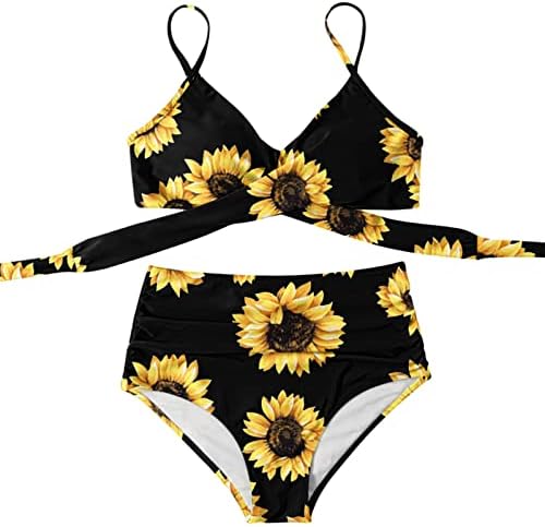 Criss Floral impresso Cross Swimsuit Peda
