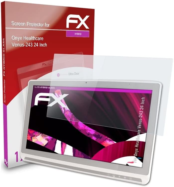 Atfolix Plastic Glass Protective Film Compatível com Onyx Healthcare Venus-243 Protetor de vidro de 24 polegadas, 9H Protetor de tela