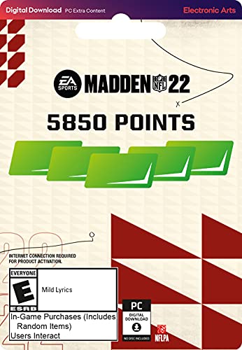 Madden NFL 22 - 2200 pontos - Origin PC [código de jogo online]