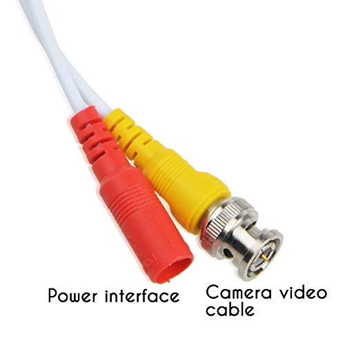 J-Zmqer White 65ft BNC Extension Cable compatível com o sistema de câmera MC7711 HD CVC7711