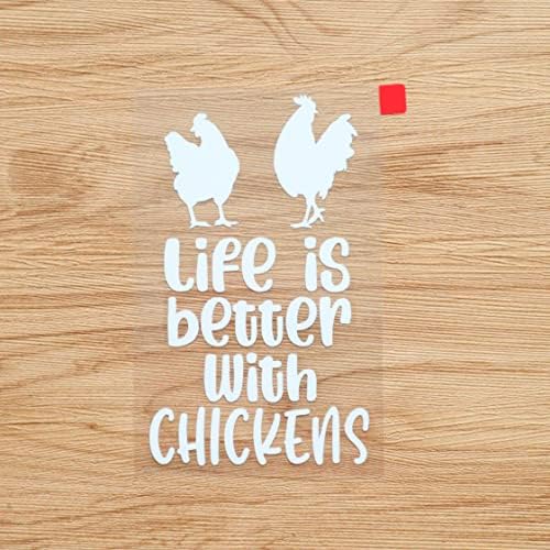 A vida é melhor com as galinhas 2 galo de adesivo Decal