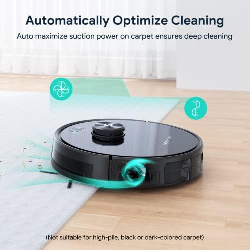 Tesvor Robot Vacuum Cleaner, vácuo robótico S6 com navegação LiDAR, sucção poderosa de 2700pa, zona sem go, wi-fi, autoconfiança,