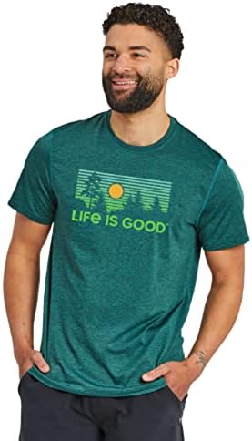 A vida é uma boa camiseta ativa de homens