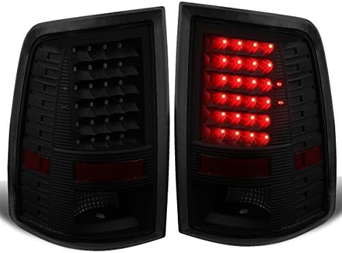 Dinastia Auto 2pcs Luzes traseiras de LED completo Lâmpadas de freio compatíveis com Dodge Ram 1500 2500 3500 09-17, lado do