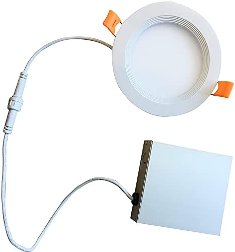 Bulbrito de 7 watts 3 RONATE Integrado LED embutido downlight com metal jbox e defletor, 4000k Luz branca fria, 400 lúmens