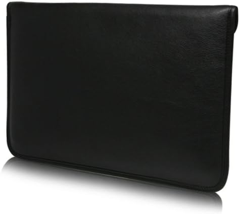 Caixa de ondas de caixa compatível com LG Gram +Vista - Bolsa de Mensageiro de Couro de Elite, Design de envelope de capa de