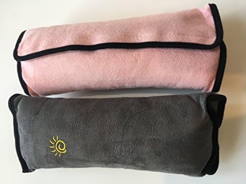 PWS Sales Car Seat Belt Pillow 2 Pacote Crianças/Adulto Arete da Criança de Cabeça Viagem Viagem Pescoço Suporte-Pink/Cinza