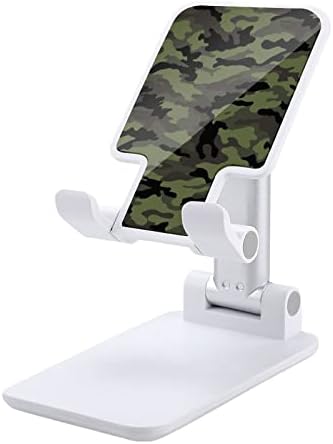Exército Green Camouflage Telefone celular suporte dobrável suporte para telefone ajustável Acessórios para mesa de telefone