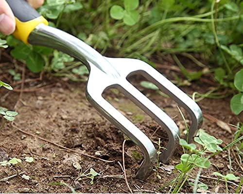 PDGJG Garden Tool Hand Trowel Bonsai Shovel Rake, Cultivador, Ferramentas de Weeder com cabo ergonômico, transplante de terras agrícolas do jardim de jardim