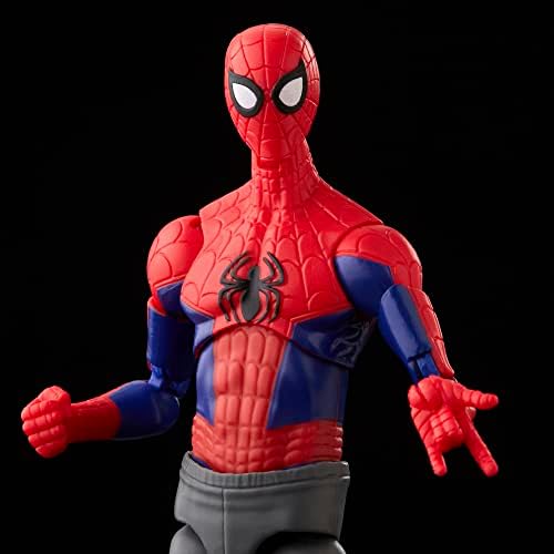 Aranha-homem Marvel Legends Série em todo o verso-aranha Peter B Parker Parker Figura de ação de 6 polegadas Toy, 2 acessórios