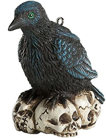 Ornamento de terror de Raven assustador - Prop e decoração assustador para o Halloween, Natal, festas e eventos - por Horrornames