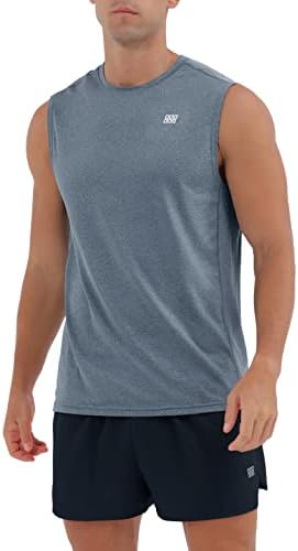 Camisas musculares masculinas ODODOS UPF 50+ mangas sem mangas