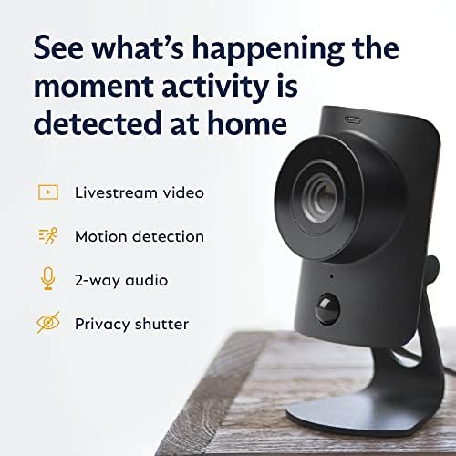 Sistema de segurança doméstica sem fio SimplisAfe de 12 peças com câmera HD - Monitoramento profissional 24/7 opcional - sem contrato - compatível com Alexa e Google Assistant