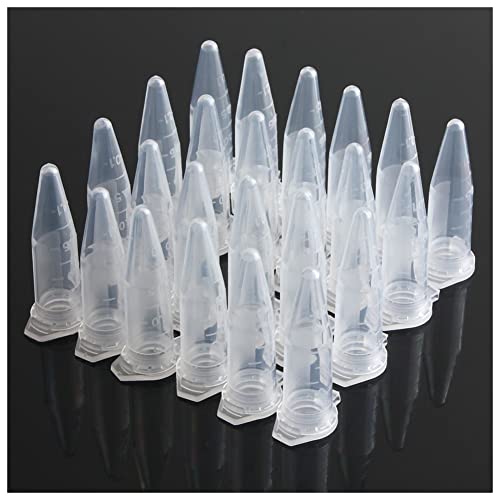 100pcs 1.5ml Lab Mini Plástico Tubo de teste CENTRIFUGE VIAL SNAP CAP 42X11MM LIMPRE