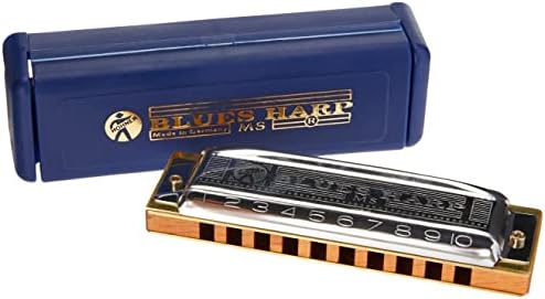 Hohner M533016 Blues Harp - Chave de C, Chrome