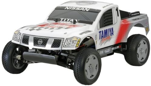 Tamiya 1/12 Nissan Titan 2 rodas de tração fora do kit de caminhão de corrida Tam58511 Kit Elec 1/10 Off-Road