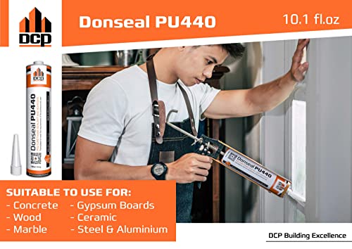 DCP Donseal PU440 Selante de concreto - Conche de articulação de expansão de concreto pintável - Caulk de poliuretano