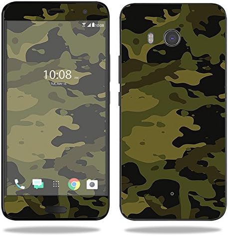 Mightyskins Skin Compatível com HTC U11 - Camuflagem verde | Tampa protetora, durável e exclusiva do encomendamento de vinil | Fácil