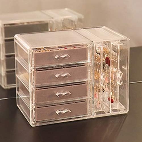 Caixa de armazenamento da caixa de jóias de acrílico CFSLP, breol de colar de colar de colar de pisos de branqueamento