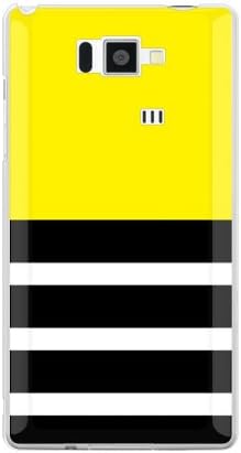 Segunda pele Plain Border Yellow Design by ROTM/para Aquos Phone Serie ISW16SH/AU ASHA16-PCCL-202-Y384