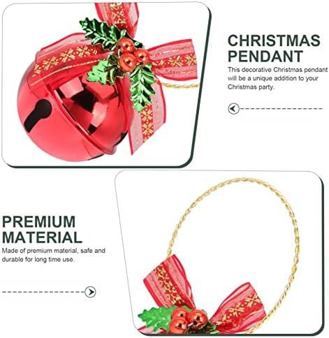 Didiseaon Decorações de Natal Ornamentos de campainha de natal Metal Christmas Tree Sleigh Snifs Pingente com férias