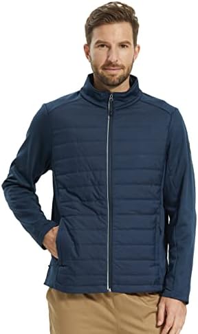 Jaqueta de corrida leve de alfa de acampamento com orifícios de polegar, casacos híbridos de camisa térmica de track de inverno