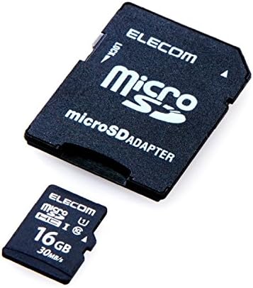 Elecom MF-MS016GU11LRA MICROHC CARD, 16 GB, UHS-I Compatível, classe 10, impermeável, IPX7, Serviço de Recuperação de Dados incluído