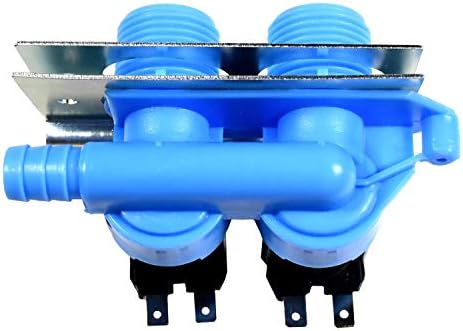 Válvula de entrada de água da máquina de lavagem HQRP com suporte compatível com inglis IAS5000RQ0 IAX4000RQ1 IJ42001