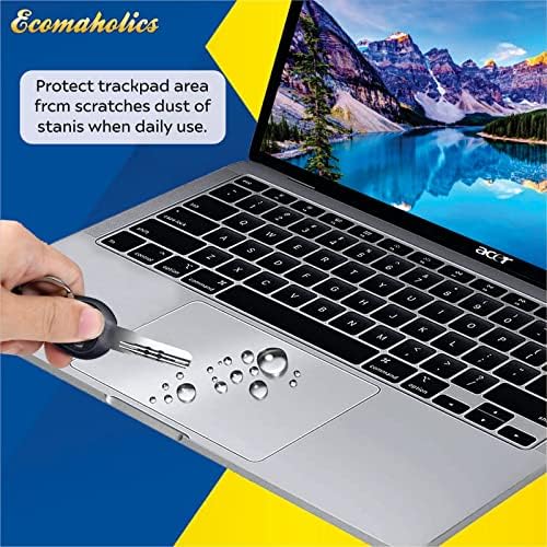 Laptop Ecomaholics Touch Pad Protetor Protector para Lenovo ThinkBook 13x Gen 2 Laptop de 13,3 polegadas, Transparente Track