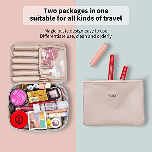 Saco de maquiagem de maquiagem de Queboom Travel Bag de bolsa de maquiagem para mulheres e meninas
