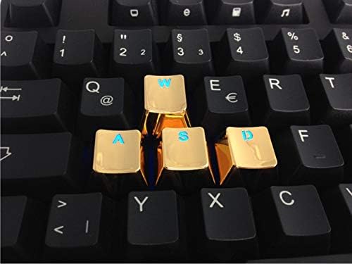 4 chaves wasd qwer keycaps metal illit keycap oem para switches de cereja mx rgb e kailh switches de substituição mecânica