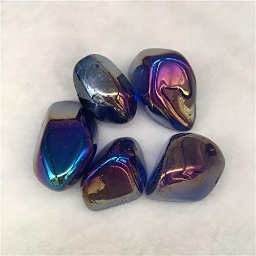 OurEco Natural Magic 100g Natural Cry Crystal Rock Stop Stone Electroplate Tambled Stone Colorful Stone Colorful