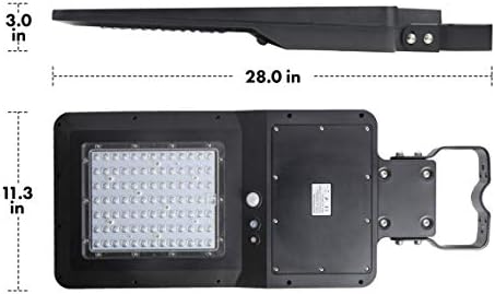 Wagan EL8592 4800 Lumens LED LED Integrada Power movido a luz de lâmpada da rua Luz de inundação, sensor de movimento incluído, preto
