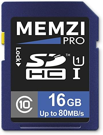 MEMZI PRO 16GB CLASS 10 80MB/S SDHC CARTÃO DE PANASONONIC HC-WXF991, HC-WXF991K, HC-WXF990, HC-WXF990M, HC-WX979,