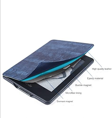 Caso para 6,8 ”Kindle Paperwhite 11ª geração 2021- Capa de livro de couro leve PU Premium PU com despertar/sono automático para