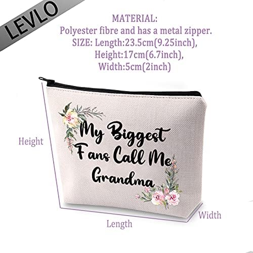 Avó engraçado de Levlo Presente ideal meus maiores fãs me chamam de avó/nana/mimi/oma maquiagem sacos