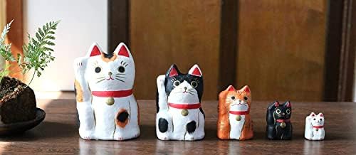 Artigos domésticos Harikoshika Hrks-Cat-Mix Maneki Cat Pattern