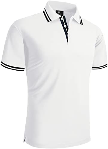 Camisas de pólo de iluminação geek para homens de manga curta de t-shirt de tênis de golfe causal de colarinho de colarinho