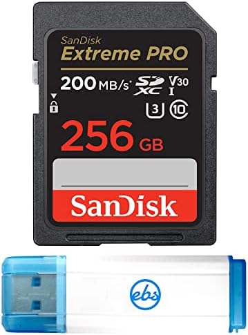 O cartão de memória Sandisk Extreme Pro 256GB SD funciona com a câmera Panasonic Mirrorless Lumix DC-S5iix e Lumix DC-S5ii Paco