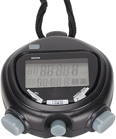 Running Stopwatch, Multifuncional Profissional Impermeável Stopwatch 10 voltas Memória de distância de natação para competições esportivas