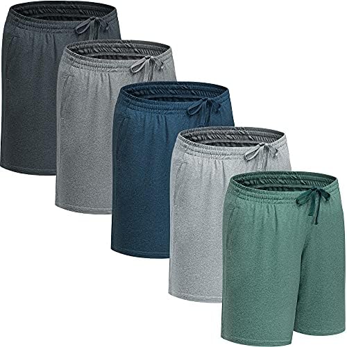 Shorts de ginástica McPoo para homens - shorts atléticos de mensagens rápidas confortáveis ​​secas