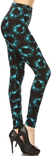 Leggings Depot High Waisty Tie Dye e Fabric Print Legreggings For Women - Reg, Plus, 1x3x, 3x5x