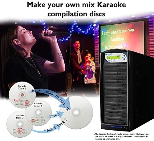VinPower Digital Karaoke Mix Pro 5 Target DVD/CD/CD+G Copiador Duplicador de disco com 320 GB HDD