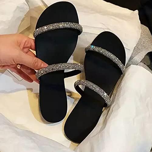 Flippers para mulheres sapatos femininos internos Slipper Summer Rhinestones Fashion Wear Sandals With Arch Support Platform Sandals