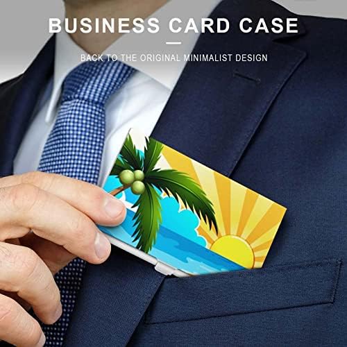 Titulares de cartões de cartões de caixa de negócios de praia de coco praia